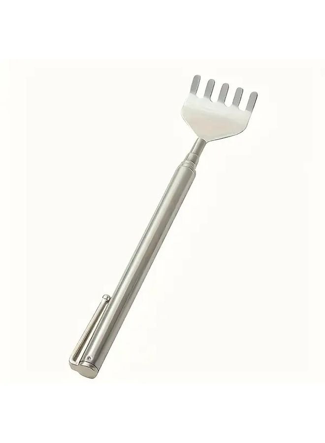 Retractable Back Scratcher Heavy Duty Stainless Steel Extendable With Massager Tip - Image 5